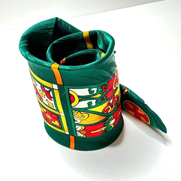 Tie Rush Limbaugh No Boundaries Collection - Mens 100% Silk Necktie Green Yellow - Picture 10 of 10